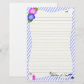 Denken an Sie - Fee Briefpapier (Vorne/Hinten)