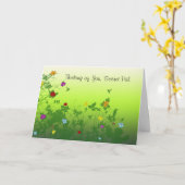 Denken an Sie geheimer Kumpel Karte (Gelbe Blume)