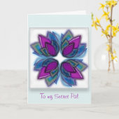 Denken an Sie geheimer Kumpel Karte (Gelbe Blume)