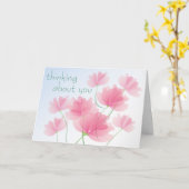 Denken an Sie - Gruß-Karte Karte (Gelbe Blume)