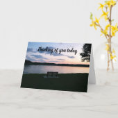 **DENKEN AN SIE** & **HIER FÜR SIE STETS** KARTE (Gelbe Blume)