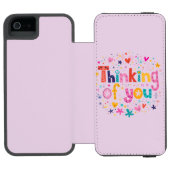 Denken an Sie Incipio iPhone Geldbeutel-Hülle (Folio Geöffnet)