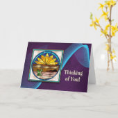 DENKEN AN SIE - INDISCHE SAMMLUNG - SONNENREISE KARTE (Gelbe Blume)