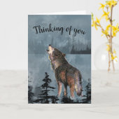 Denken an Sie inspirierend Heulenwolf-Mond Karte (Gelbe Blume)