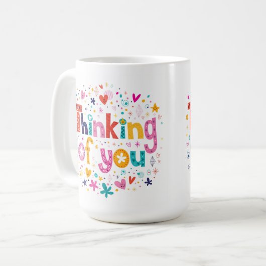 Denken an Sie Kaffeetasse (Vorderseite Links)