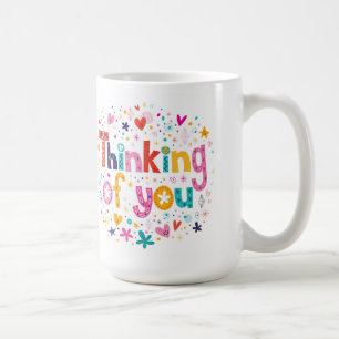 Denken an Sie Kaffeetasse