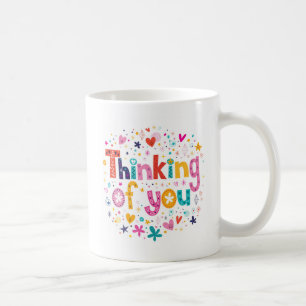 Denken an Sie Kaffeetasse