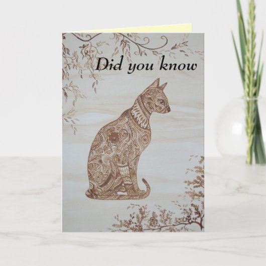 Denken an Sie Karte (Vorderseite)