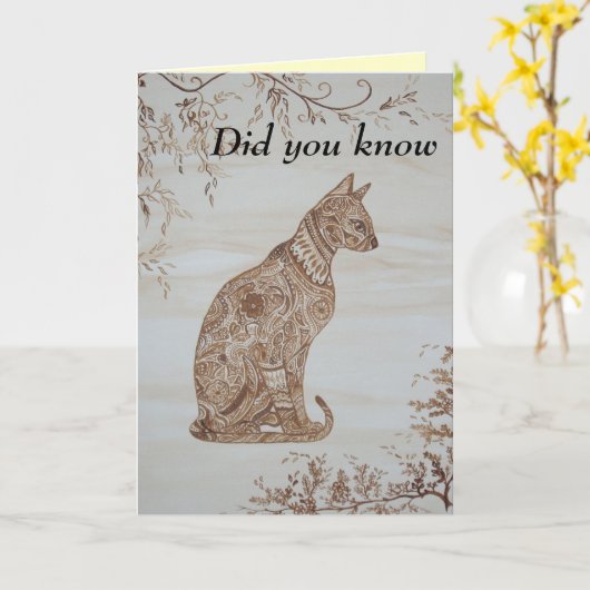 Denken an Sie Karte (Gelbe Blume)