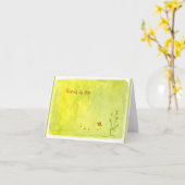 Denken an Sie Karte (Gelbe Blume)