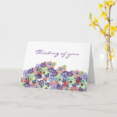 Denken an Sie Karte (Gelbe Blume)