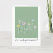 Denken an Sie Karte (Rückseite)