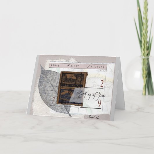 Denken an Sie Karte (Vorderseite)