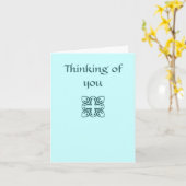 Denken an Sie Karte (Gelbe Blume)