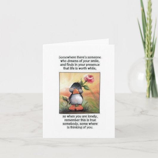 Denken an Sie Karte (Vorderseite)