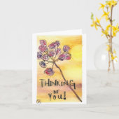 Denken an Sie Karte (Gelbe Blume)