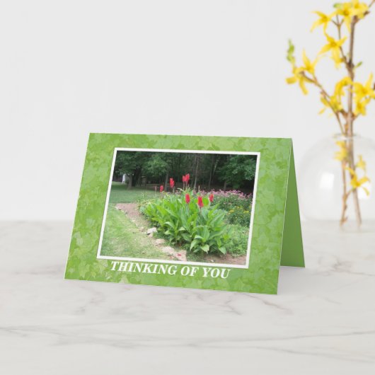 DENKEN AN SIE KARTE (Gelbe Blume)