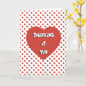 Denken an Sie Karte (Gelbe Blume)