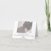 Denken an Sie Karte (Rückseite)