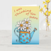 Denken an Sie Karte (Gelbe Blume)