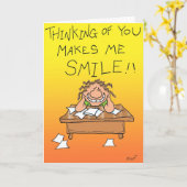 Denken an Sie Karte (Gelbe Blume)