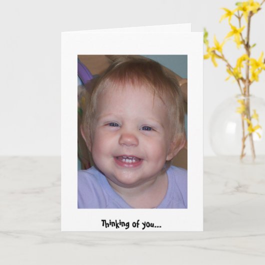 Denken an Sie Karte (Gelbe Blume)