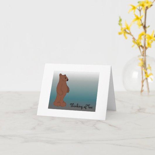 Denken an Sie Karte (Gelbe Blume)