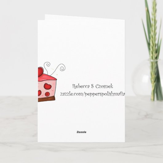 Denken an Sie Karte (Rückseite)