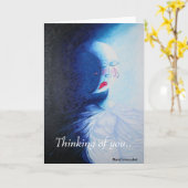 Denken an Sie. Karte (Gelbe Blume)