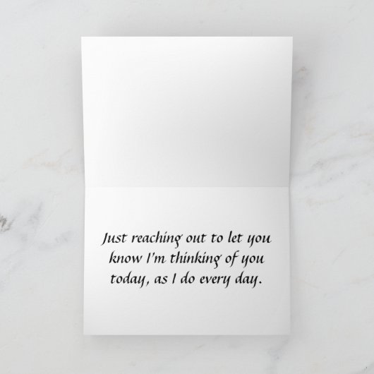 Denken an Sie Karte verwirrte Eichen (Innenseite)