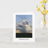 Denken an Sie leere Karte (Gelbe Blume)