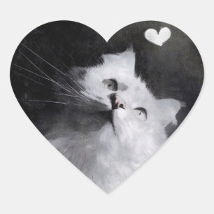 Denken an Sie mit Herz-Aufklebern Herz-Aufkleber