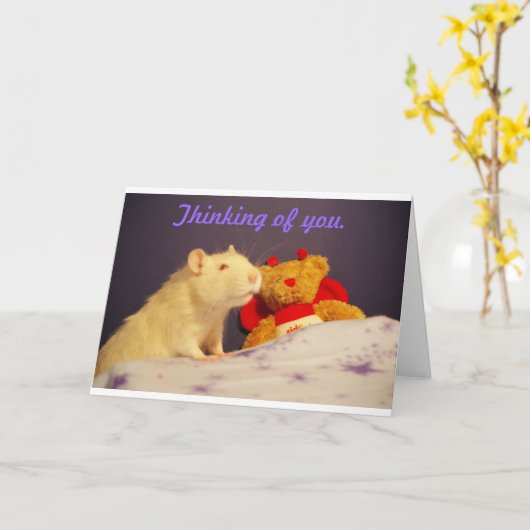 Denken an Sie mit Milko. Karte (Gelbe Blume)