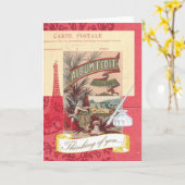 Denken an Sie Pariser Collage Karte (Gelbe Blume)