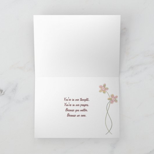 Denken an Sie Schmetterlinge Karte (Innenseite)