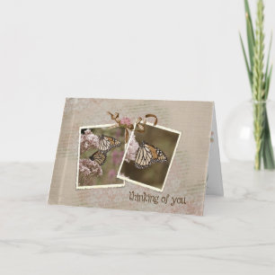 Denken an Sie Schmetterlinge Karte