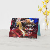 Denken an Sie Seepferd Karte (Gelbe Blume)