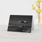 Denken an Sie Strand-Karten Karte (Gelbe Blume)