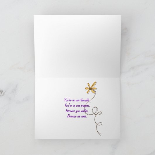 Denken an Sie Tabby Karte (Innenseite)