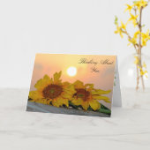 Denken an Sie und vermisst Sie Sonnenblume-Karte Karte (Gelbe Blume)