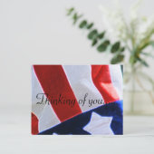 DENKEN AN SIE USA POSTKARTE (Stehend Vorderseite)