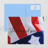 DENKEN AN SIE USA POSTKARTE (Vorne/Hinten)
