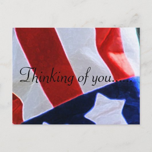 DENKEN AN SIE USA POSTKARTE (Vorderseite)