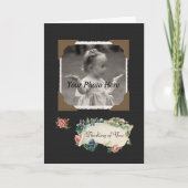 Denken an Sie Vintage Karte (Vorderseite)