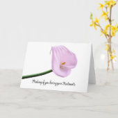 Denken an Sie während der Krebsbehandlungen Karte (Gelbe Blume)