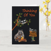 Denken an Sie, während Sie am Sommer-Lager weg Karte (Gelbe Blume)