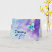 Denken an Sie Watercolor-Mitteilungskarten Karte (Gelbe Blume)