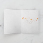 Denken an Sie-weiße Gänseblümchen und Karte (Innenseite)