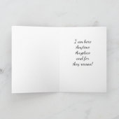 **DENKEN AN SIE**, WIE ICH IMMER NOTWENDIG MACHE KARTE (Innenseite)