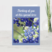 Denken an Sie Wildblumegrußkarte Karte (Vorderseite)